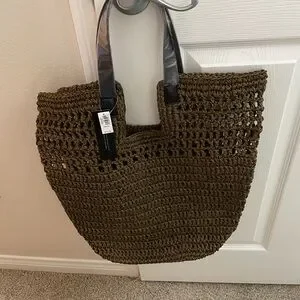 Banana Republic Paper Straw Tote - Thumbnail 4